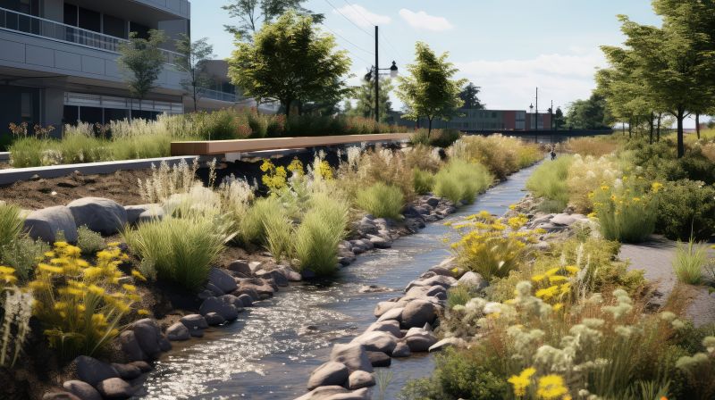 Completed Drainage Setup