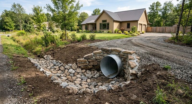 Driveway Pipe Repair Service